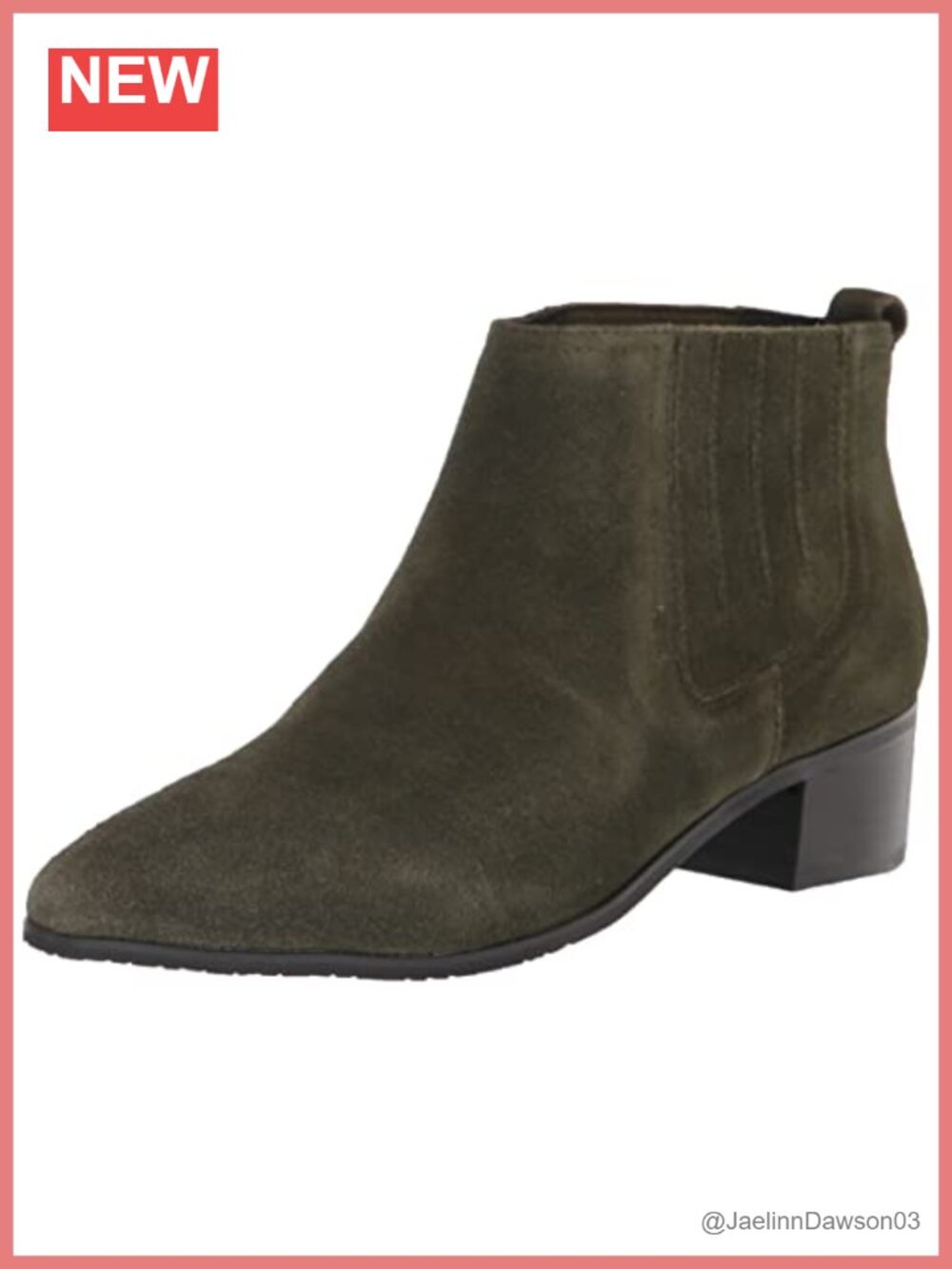 NYDJ Women's Ankle Fashion Boot with Memory Foam - Pointed Toe Chelsea Block